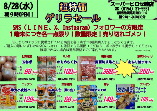 本日は!